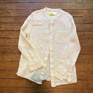Mini Boden Cotton Poets Button Down